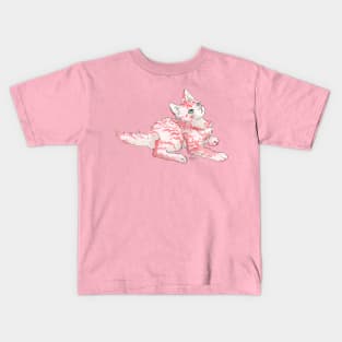 Peppermint Kitten Kids T-Shirt